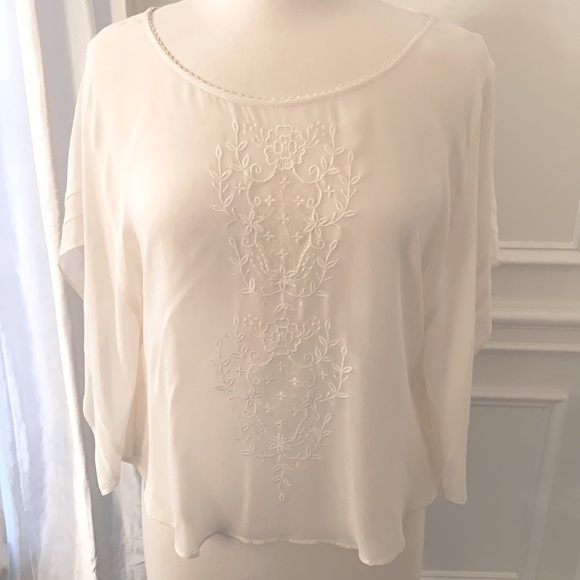 Anthropologie LIL Embroidered Blouse - Picture 1 of 5